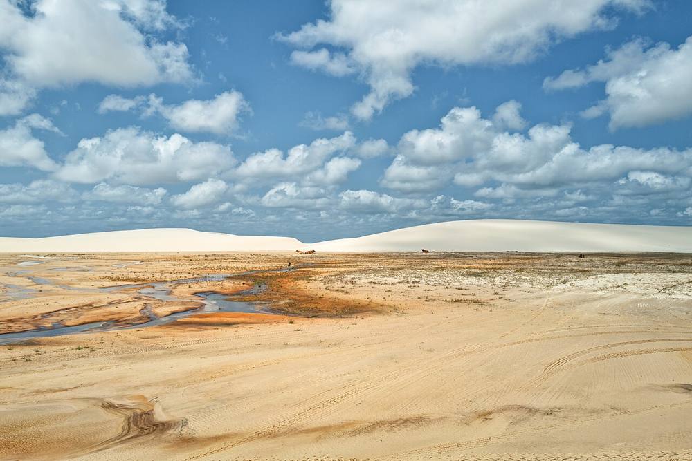 Lagoa cristalina nos Lençóis